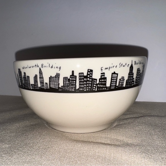Homer Laughlin Deep Bowl Fishs Eddy New York Skyline - Picture 1 of 16